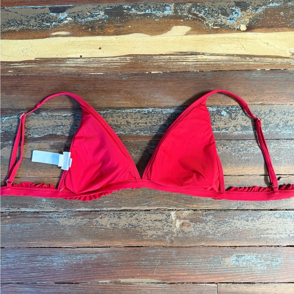 Kate Spade Mini Ruffle French Bikini Top in Red ~ Size XL 💛🍄 - Picture 5 of 5